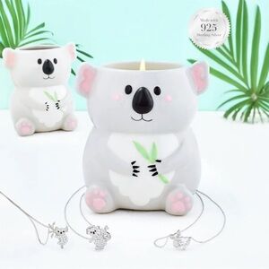 2019 Charmed Aroma Koala candle with 925 silver necklace